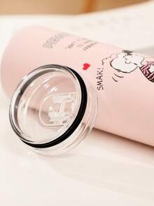 SNOOPY 1 件史努比 650ml 不锈钢真空保温水瓶，大容量，车载杯，户外便携式吸管杯，咖啡杯 - 彩色 - 查看 5