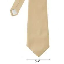 New Hot ! Solid Color Plain Classic Necktie Men's Tie,ZXCFTE - 41-beige - View 3