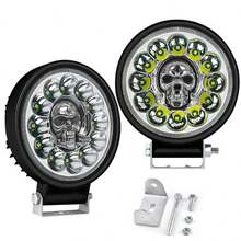 Faro LED de Calavera para Vehículos: Iluminación Potente y Estilo Único - A - Ver 2