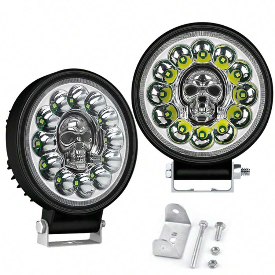 Faro LED de Calavera para Vehículos: Iluminación Potente y Estilo Único