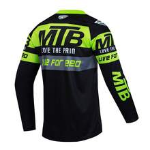 TELEYI 2026新款速降山地車MTB越野DH摩托車越野賽車運動上衣運動服飾 - 綠色 - 查看 3