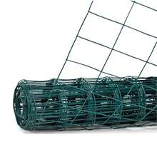 Black PVC Coated Welded Wire Fence 36 Inch X 50 Ft, Garden Border Fencing Roll Vinyl Coating Metal Wire Mesh Roll For Dog Border Garden Yard Vegetable Plant Protection Poultry Netting - màu xanh lá - Xem 3
