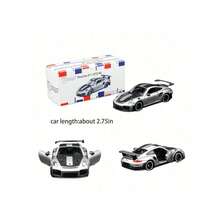 Burago 官方授权正品 1/64 比例合金车模，奔驰、、凯迪拉克、雪佛兰，逼真压铸金属车模，装饰性迷你车模收藏品 - 保時捷 911 GT2 RS-灰色 - 查看 3