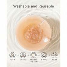 1 Pairs Nipple Covers Nipple Covers For Women Cakes Bra Sticky Adhesive Silicone Nipple Pasties With Travel Box - Latte Skin - View 7