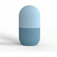 Roller Rodillo de Hielo para la Cara Agarre Antideslizante Rodillos de Hielo para la Cara Silicona Duradera Fácil Operación Molde de Hielo para Belleza Apriete (Azul) - Azul - Ver 9