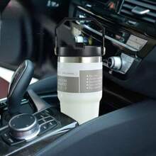 Termo de acero inoxidable 20oz (600ml), para escuela, para oficina, para casa - Blanco - Ver 4