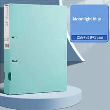 A4 Loose Leaf File Folder, Office Document/Test Paper Storage Binder, 2-Ring D-Ring Punch Folder