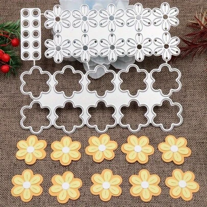 1pc Flower Metal Cutting Dies, Flowers Die Cuts For Card Making Scrapbooking Punching Stencils Photo Album 2022 New Cut Dies