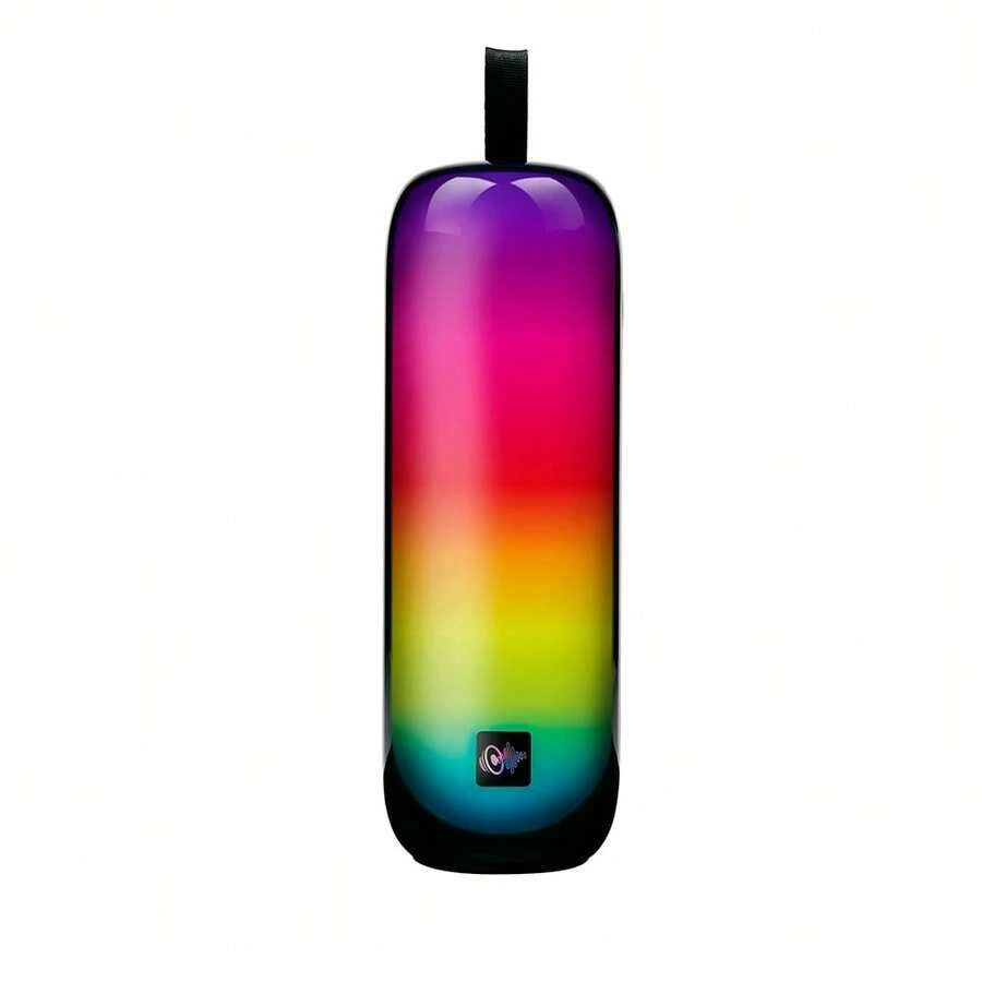 BASICS EDCO Eindhoven B.V. Altoparlante Bluetooth con luce RGB - Box Bluetooth con 2,5 ore di durata della batteria - Musixbox con USB-C, AUX e scheda TF - Luce in 8 8,5 x 8,5 x 24,5 cm - Multicolore - Visualizzare 1