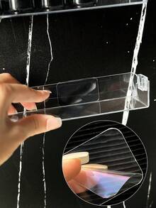 Wall-Mounted Transparent Nail Polish Organizer Rack, Nail Art Tools Display Shelf - Transparent - View 4