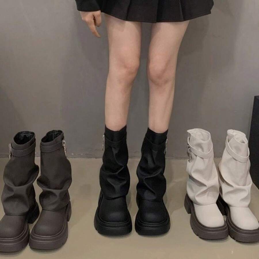 Women Pant Boots - Black - View 1