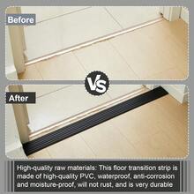 1pc 90cm/35.43in Car Door Threshold Ramp, Self-Adhesive Rubber Door Ramp, Wheelchair & Scooter Threshold Ramp, Adjustable & Cuttable Electric Wheelchair Ramp, Suitable For Doorway, Curb, Sweeper, E-Scooter, Bathroom