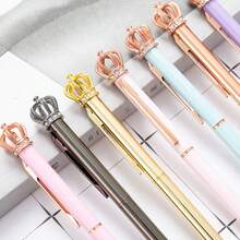 Crown Pen, Crown Ballpoint Pen, Crown Shaped Cartoon Pen, Suitable For Schools, Offices, Signatures, Stationery, Pens, Gifts, Christmas Gifts, Christmas, Etc,