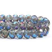 1pc Shiny Light Blue Faceted AB Color Abacus Glass Crystal Beads 4/6/8mm, Fashion Classic Colorful Christmas Decoration Jewelry Making DIY Craft Supplies For Earrings/Bracelets/Anklets/Necklaces, Christmas Tree Decor, Holiday Decoration, Wedding Decor, Window Decor, Clothing & Bag Accessories - Light Blue - View 6