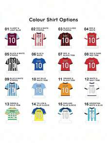 1pc Personalised Football Shirt Coaster, Football Gifts, Daddy Coaster, Father's Day Gifts, Daddy Grandad Gifts, Sport Gifts - Multicolor - View 4