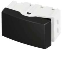 Matte Black Wall Switch Recta Black Blux Single Or Parallel Key Size 4x2 For Embedding In The Wall Complete Set Plate Module Support - 1 個單鍵 - 查看 2