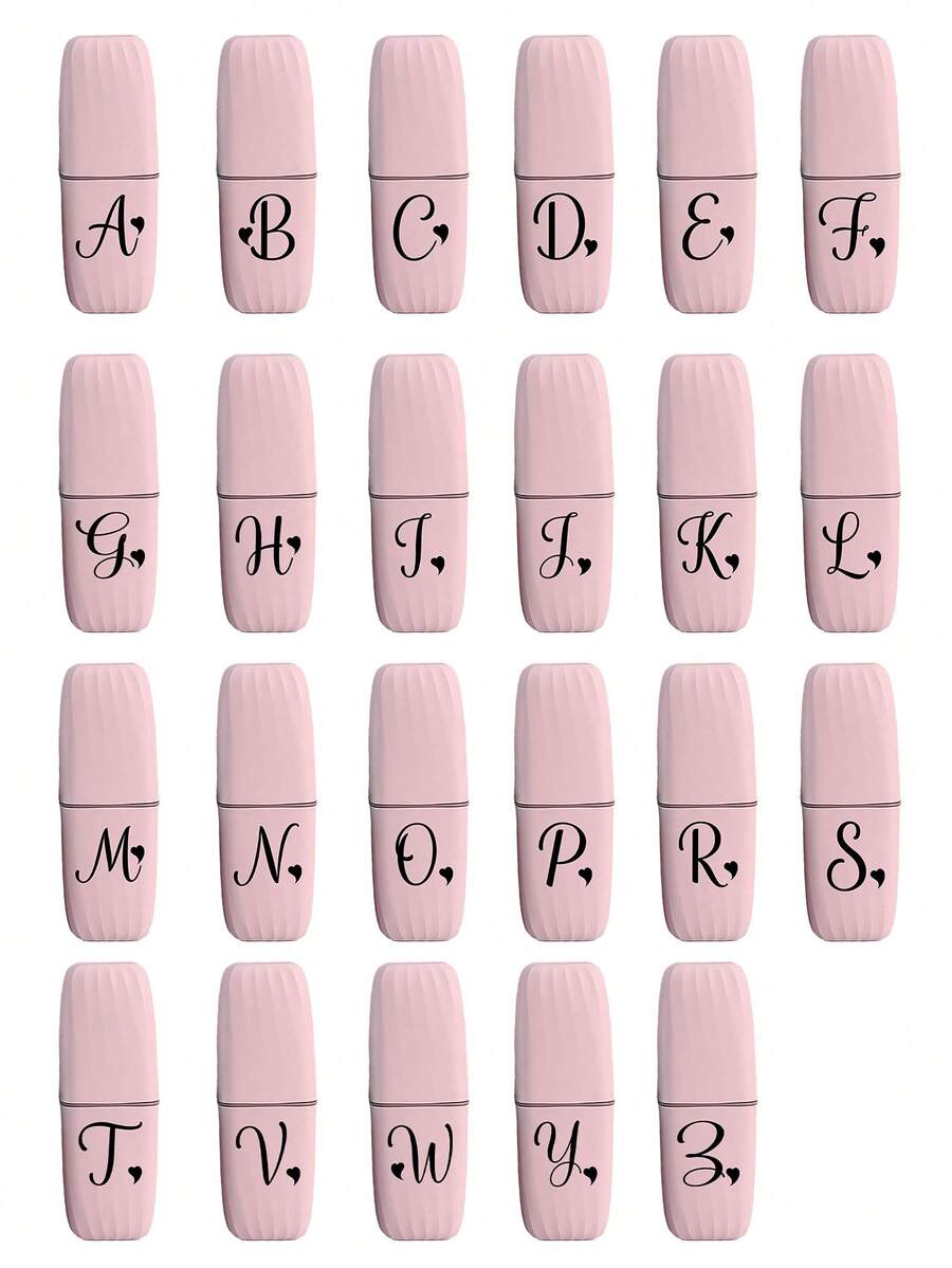 1pc Black Art Letters A-Z Portable Toothbrush Case, Keep Your Toothbrush Clean And On The Go!Travel Toothbrush Holder, Portable Toothbrush Cup Cover,Suitable For Travel, Camping, Business Travel, And School, Multi-Purpose Toothbrush Cup, Travel Wash Cup, Toothbrush And Toiletries Storage Kit, Minimalist Toiletries Storage Box, Travel Essentials, Bathroom Accessories, Household Items, And Storage Supplies(Excluding Q/U/X) - Multicolor - View 1