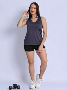 Women Sports Tees & Tanks - Gris - Ver 3