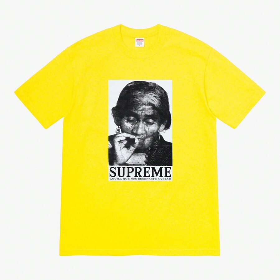 Supreme Tee 'Aguila' Yellow (FW19) - Yellow - View 1