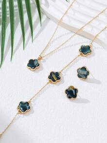 Dark Green High-end Jewelry Set