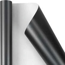 Cream Faux Pearl Shine Wrapping Paper, Solid Color Gift Wrapping Paper - Suitable For Christmas, Birthdays, Baby Showers, Weddings, Valentine's Day - 17 Inches X 16.4 Feet Roll & 17 Inches X 32.8 Feet Roll, 46 Square Feet. - Black - View 3