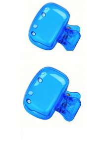 2/4/8pcs Portable Toothbrush Head Covers, Plastic Material, Size 4.5cm/1.8in | Ideal For Travel Essential Toothbrush Covers | Portable Plastic Toothbrush Case With Easy Open And Close Storage Box - Transparent Blue Protective Cover, Bathroom Accessory Essential For Home And Travel, Alcohol-Free - Multicolor - View 15