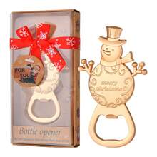 1pc Christmas Bottle Openers Set - 4 Festive Designs (Snowman, Tree, Snowflake, Santa's Sleigh) - Durable Metal Holiday Decor & Party Supplies For Home, Kitchen, Bar - No Batteries Needed, Home Bar Essentials, Seasonal Accessories, Sturdy Construction, Highquality Opener, Kitchen Gadgets, Bar Tools, Home Entertainers, Christmas Decor
