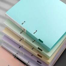 A4 Loose Leaf File Folder, Office Document/Test Paper Storage Binder, 2-Ring D-Ring Punch Folder