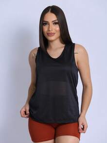 Women Sports Tees & Tanks - 黑色 - 查看 2