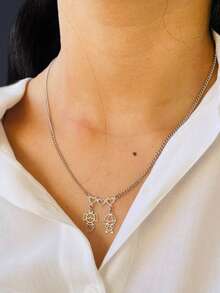 Women Pendant Necklaces - COUPLE OF CHILDREN - View 2