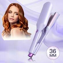 36mm Ceramic Coated Curling Iron, Adjustable Temperature Curling Wand, Creates French Curl And Waves, Christmas Gift, New Year Gift, French Wave Styler For Voluminous Curly Hair, Women Gift, Mother's Day Gift - EU C Type Plug(220-240V) - View 2