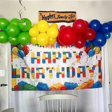 Red Blue Yellow Green Balloon Set, 12 Inch Circus Party Balloon Red Blue Green Yellow Helium Balloons Confetti Latex Balloon Video Game Party Birthday Party Circus - Đỏ Xanh Dương Vàng Xanh Lá Cây - Xem 9
