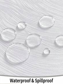 1 Stück wasserabweisende, spritzwassergeschützte Polyester Tischdecke mit Wirbelmuster, ozeaninspiriertes Jacquard-Design, tragbare quadratische Tischdecke geeignet für Küche, Esstisch, Heimpartys, Feste, Cafés, Restaurants, Buffets und mehr - Weiss - Übersicht 5