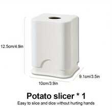 49-Slot Potato Cutter Tool, Stainless Steel Potato Slicer, French Fry Cutter, Multi-Function Vegetable Slicer, Wear-Resistant Design, Suitable For Home, Hotel And Commercial Kitchen Vegetable Slicing And Dicing - Multicolor - View 13