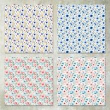 36 de coli de hârtie pentru scrapbooking, cu fundal floral frumos, de 15 cm, potrivită pentru jurnal Bullet, colaje, felicitări, albume și meșteșuguri