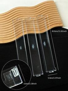 Wall-Mounted Transparent Nail Polish Organizer Rack, Nail Art Tools Display Shelf - Transparent - View 7