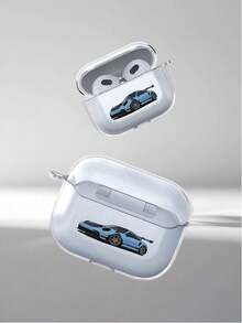 酷炫蓝色跑车耳机保护套，兼容耳机，适用于第一代/第二代耳机，新款无线耳机保护套，适用于 3/Pro/Pro2耳机，男女朋友礼物 - 無色 - 查看 6