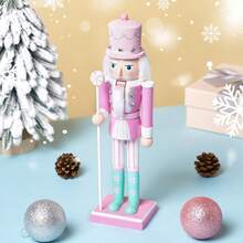 25 cm kreative pinke Zuckerwaren-Serie Nussknacker Weihnachtsfeier Tischdekoration feines Geschenk