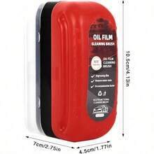 2 - Pack Automotive Oil Film Cleaning Brush Car U2013 Glass Cleaning Board, Anti - Fog Rain Glass Cleaner, Interior Exterior Use, Effective Oil Film Remover Windshield And Window Cleaning - 首字母 2PCS - 查看 7