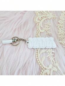 1 pieza Llavero personalizado de acrílico con nombre y flor de colores, recuerdos de fiesta de cumpleaños, regalo personalizado para la niña de las flores, etiqueta de mochila con nombre para niña, dijes de a juego, etiqueta de bolso de acrílico - Llavero de acero + anilla de cadena de 4 eslabones - Ver 27