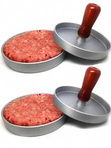 1 件/2 件畅销汉堡肉饼压榨机 - 优质不粘汉堡压榨机，符合人体工程学的手柄，合金钢烤架模具，适用于牛肉、奶酪和蔬菜肉饼 - 非常适合烧烤、烧烤和户外烧烤，坚固的结构 | 操作流畅，肉饼压榨机，汉堡粉碎机压榨机 - 彩色 - 查看 14