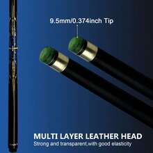 Billiards Rod 9.5MM Small Head 1/2 Split Small Head Ball Room Club Member Snooker Black Octet Table Tennis Rod