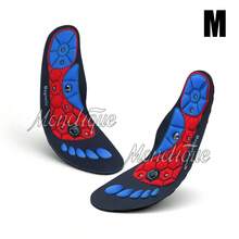 1 双穴位按摩鞋垫，足部按摩鞋垫，足弓支撑鞋垫，舒适步行鞋垫，可修剪以适合所有鞋子，男女通用鞋垫配件 - 紅色 - 查看 8