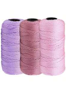 300g Polyester Yarn Bundle, 100g Per Piece - Ideal For DIY Knitting And Crocheting Hats, Bags, Cushions | Assorted Colors Including Blue, Pink, Purple, Yellow - Multicolor - View 9