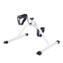 Mini Exercise Bike Pedal Exerciser Foot Hand Cycle Arm and Leg Exercise Peddler Machine - Blanco - Ver 2