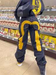 Men's Autumn And Winter Street Retro Fashion Straight Jeans, Casual And Versatile Pants