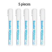 1 stilou de albire a marginilor pantofilor, stilou de reparare, stilou marker, restaurează și curăță pantofi albi mici, albitor și antioxidant pentru marginile pantofilor, stilou de retușare a suprafeței pantofilor albi mici, stilou de reparare a abraziunii și zgârieturilor de la degete de la picioare