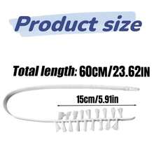 Set de 3/6 cepillos para lavadora, cepillos de limpieza reutilizables con mango largo y cerdas anguladas, herramienta de limpieza de material plástico para el tambor y las grietas de la lavadora del hogar