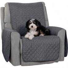 Funda de sofá Furhaven resistente al agua, reversible, con estampado de patas de polka, protector de muebles - Marrón galleta, sofá - Gris pata de lunares - Ver 13