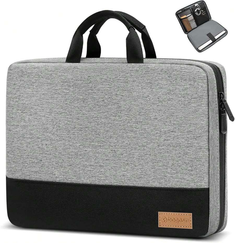 Laptop Sleeve Case, 15.6 17.3 14 13.3 12.3 Inch TSA Laptop Sleeve Computer Carrying Bag - 黑色 - 查看 1